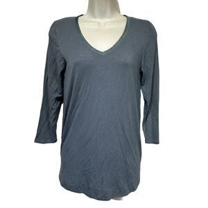 pure good anthropologie blue long sleeve blouse Size S